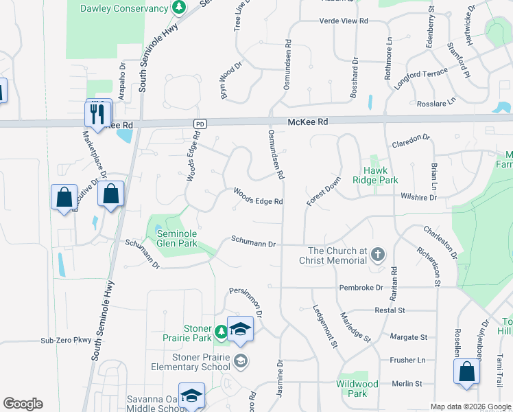 map of restaurants, bars, coffee shops, grocery stores, and more near 5838 Timber Land Circle in Fitchburg