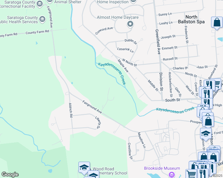 map of restaurants, bars, coffee shops, grocery stores, and more near 88 Lilith Fair in Ballston Spa
