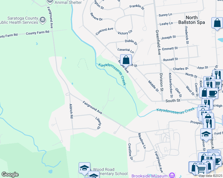 map of restaurants, bars, coffee shops, grocery stores, and more near 88 Lilith Fair in Ballston Spa