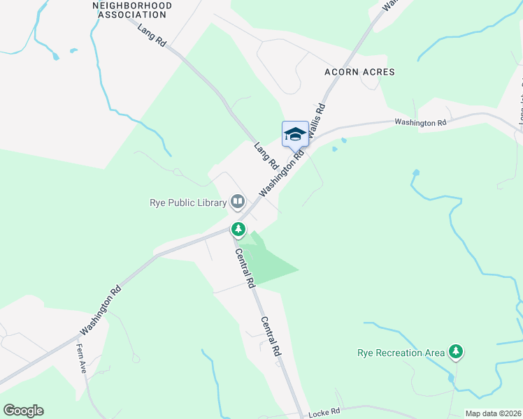 map of restaurants, bars, coffee shops, grocery stores, and more near 546 Washington Road in Rye