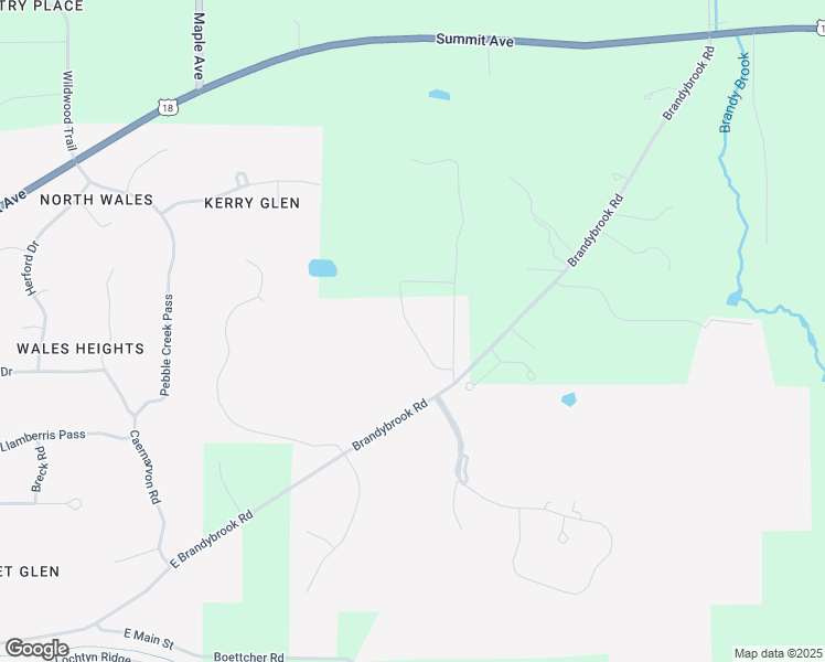 map of restaurants, bars, coffee shops, grocery stores, and more near 438 Landimore Lane in Wales