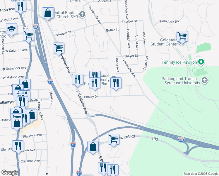 249 Ainsley Drive, Syracuse NY Walk Score