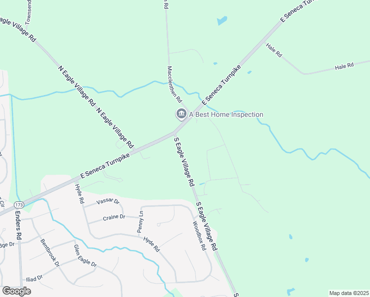 map of restaurants, bars, coffee shops, grocery stores, and more near 4986 South Eagle Village Road in Manlius