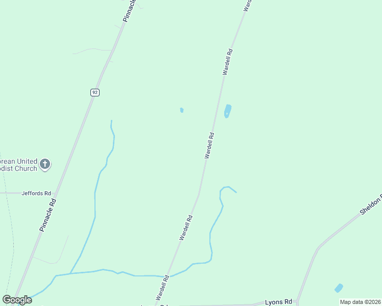 map of restaurants, bars, coffee shops, grocery stores, and more near 275 Wardell Road in Rush
