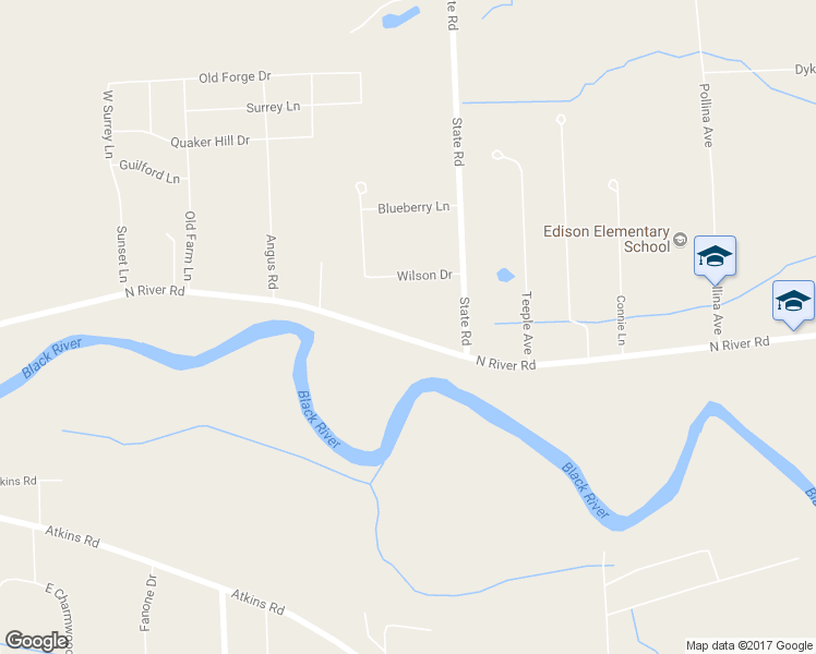 map of restaurants, bars, coffee shops, grocery stores, and more near 4060 North River Road in Fort Gratiot Township