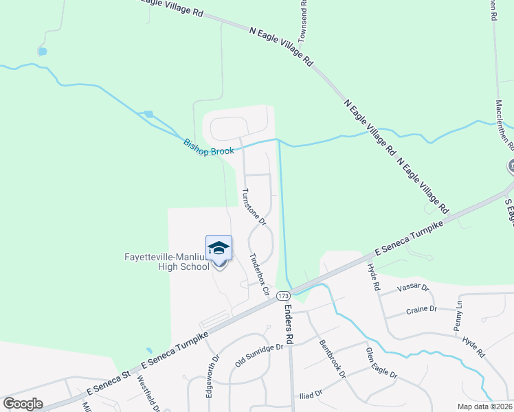 map of restaurants, bars, coffee shops, grocery stores, and more near 8234 Turnstone Drive in Manlius