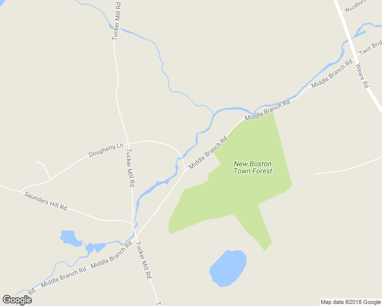 map of restaurants, bars, coffee shops, grocery stores, and more near 256 Middle Branch Road in New Boston