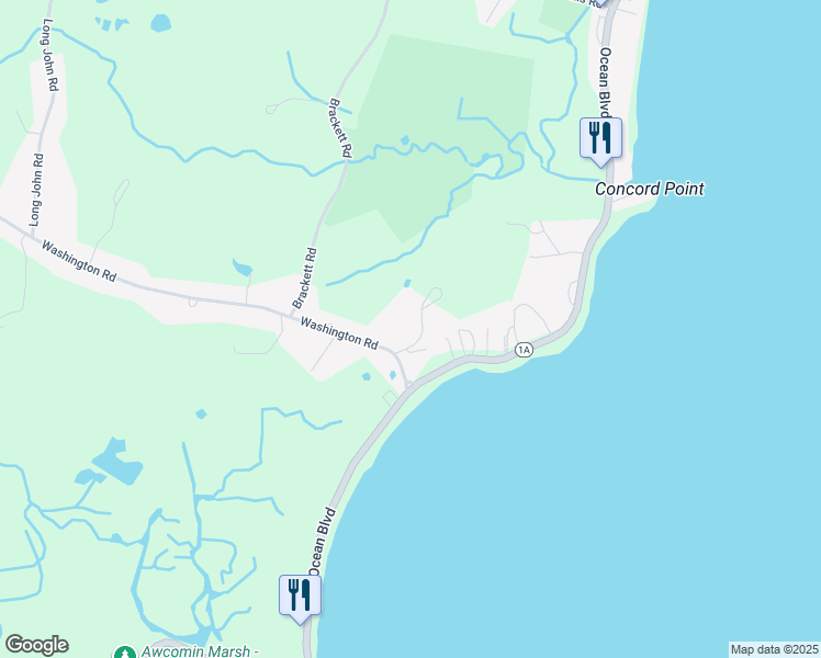 map of restaurants, bars, coffee shops, grocery stores, and more near 2 Winslow Way in Rye