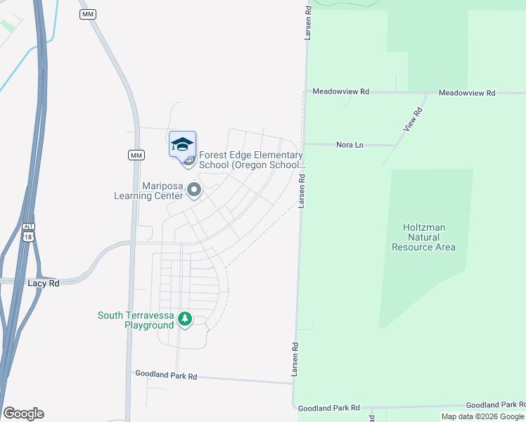 map of restaurants, bars, coffee shops, grocery stores, and more near 2869-3099 Larsen Road in Fitchburg