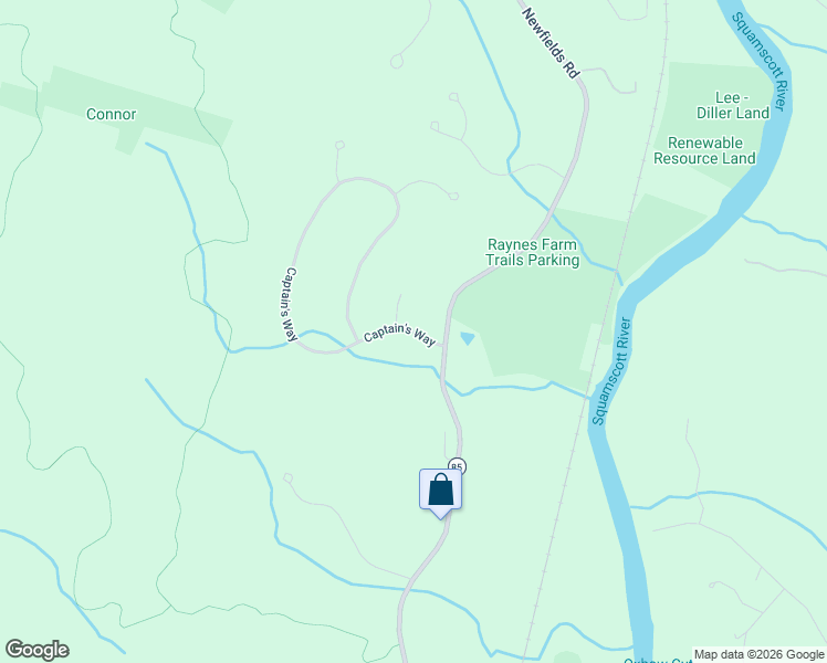 map of restaurants, bars, coffee shops, grocery stores, and more near 9 Captain's Way in Exeter