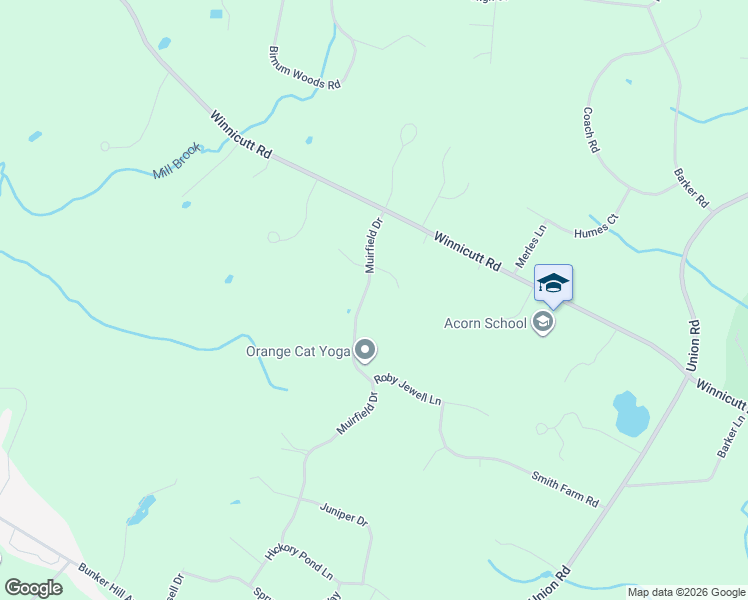 map of restaurants, bars, coffee shops, grocery stores, and more near 15 Muirfield Drive in Stratham