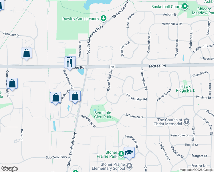 map of restaurants, bars, coffee shops, grocery stores, and more near 5924 Forest Lane in Fitchburg