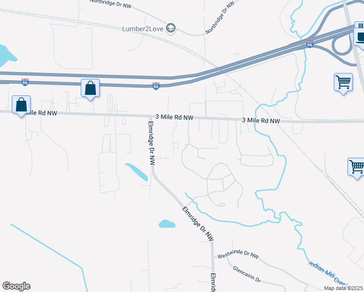map of restaurants, bars, coffee shops, grocery stores, and more near 2639-2649 Royal Vista Drive Northwest in Walker