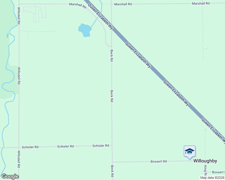 map of restaurants, bars, coffee shops, grocery stores, and more near 11360 Beck Road in Niagara Falls