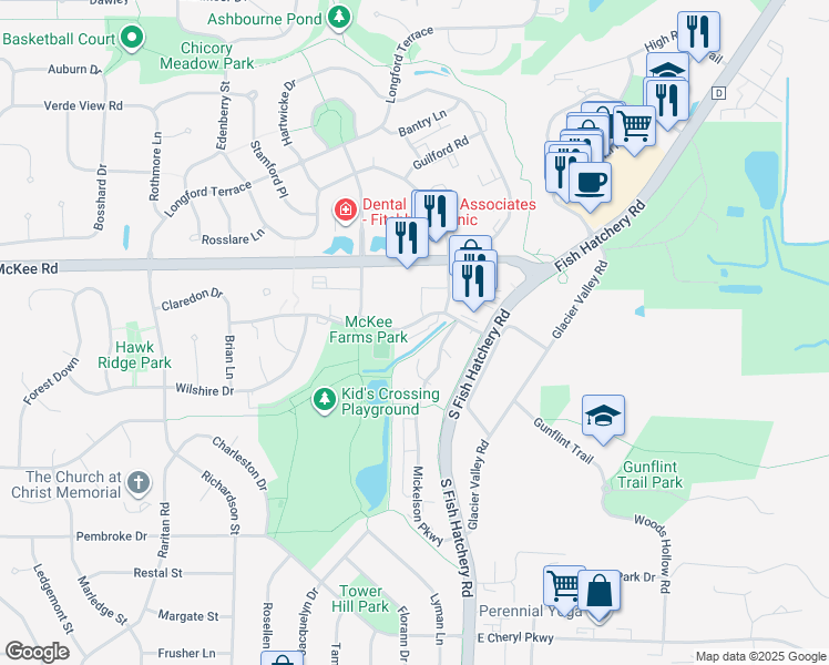 map of restaurants, bars, coffee shops, grocery stores, and more near 5579 Brendan Avenue in Fitchburg