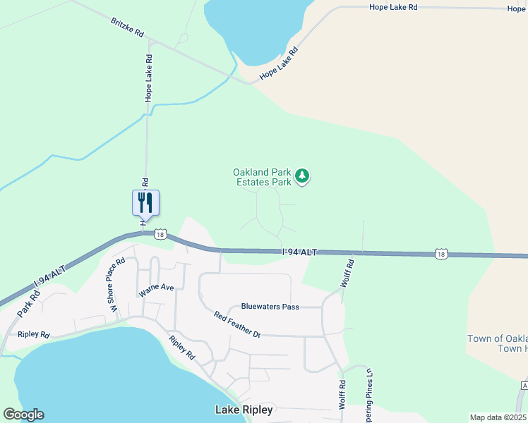 map of restaurants, bars, coffee shops, grocery stores, and more near N4634 Old Forest Road in Cambridge