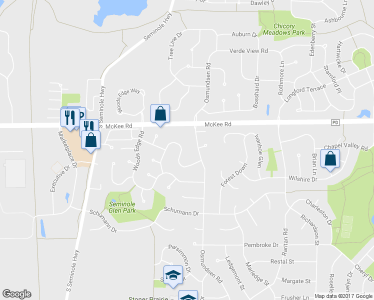 map of restaurants, bars, coffee shops, grocery stores, and more near 5854 Timber Ridge Trail in Fitchburg