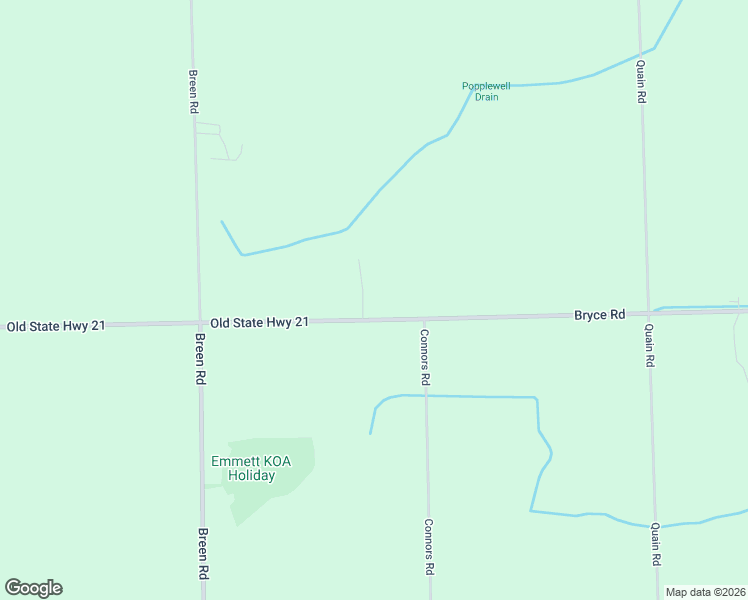 map of restaurants, bars, coffee shops, grocery stores, and more near 12810 Bryce Road in Emmett