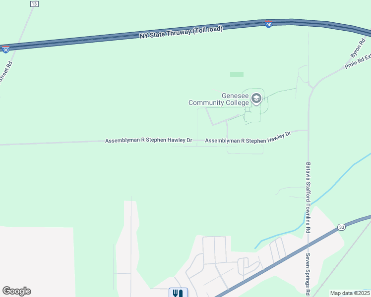 map of restaurants, bars, coffee shops, grocery stores, and more near 35 Med Tech Drive in Batavia
