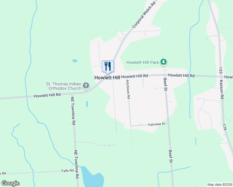map of restaurants, bars, coffee shops, grocery stores, and more near 5024 City View Drive in Syracuse