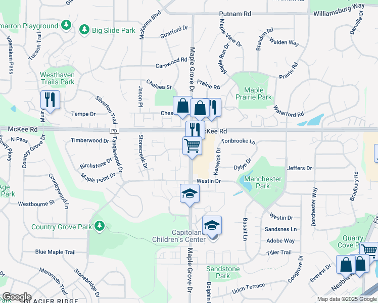 map of restaurants, bars, coffee shops, grocery stores, and more near 3210 Maple Grove Drive in Madison
