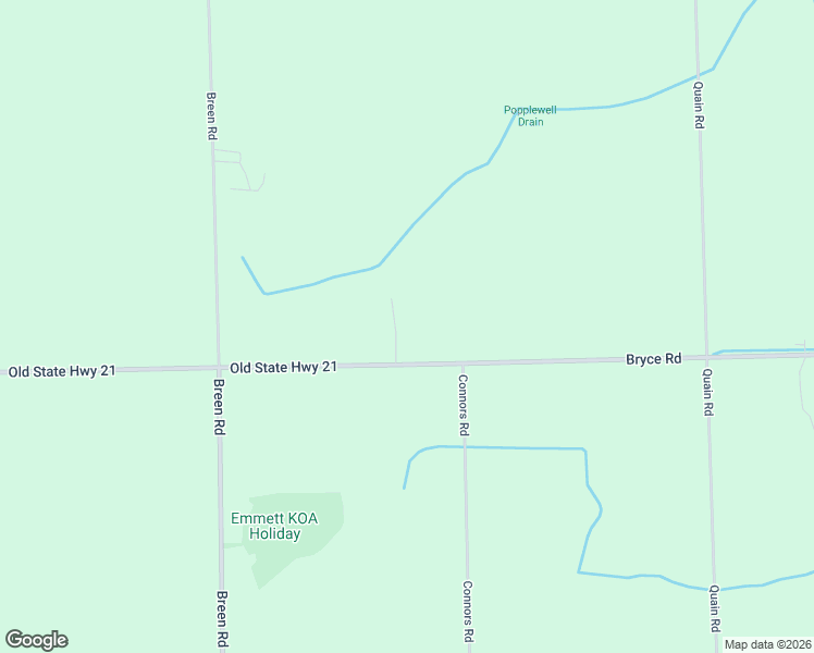map of restaurants, bars, coffee shops, grocery stores, and more near 12810 Bryce Road in Emmett