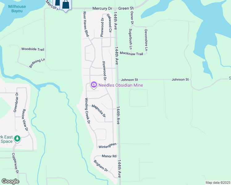 map of restaurants, bars, coffee shops, grocery stores, and more near 13521 144th Avenue in Grand Haven