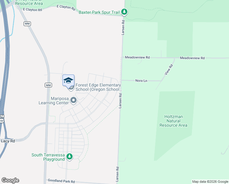 map of restaurants, bars, coffee shops, grocery stores, and more near 2869-3099 Larsen Road in Fitchburg