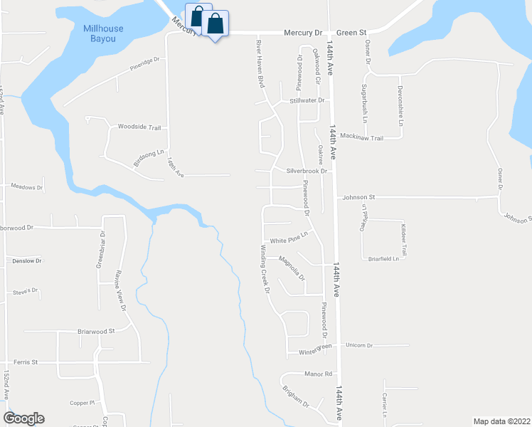 map of restaurants, bars, coffee shops, grocery stores, and more near 13622 Winding Creek Drive in Grand Haven