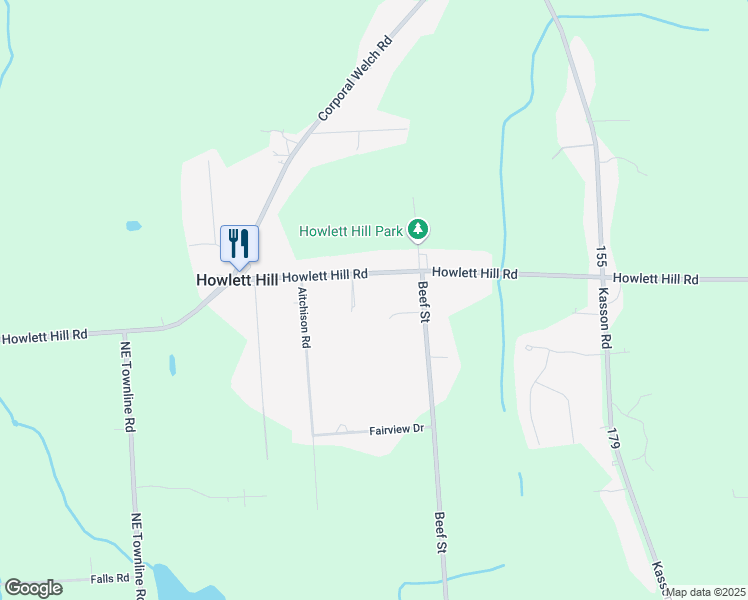 map of restaurants, bars, coffee shops, grocery stores, and more near 3354 Howlett Hill Road in Syracuse