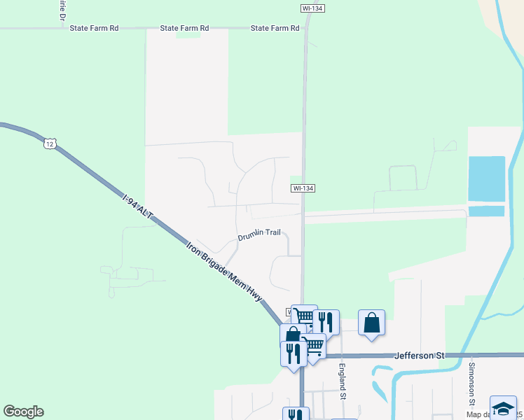 map of restaurants, bars, coffee shops, grocery stores, and more near 704 Vineyard Drive in Cambridge