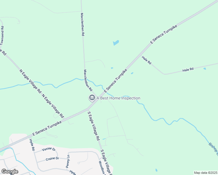 map of restaurants, bars, coffee shops, grocery stores, and more near East Seneca Turnpike in Onondaga County