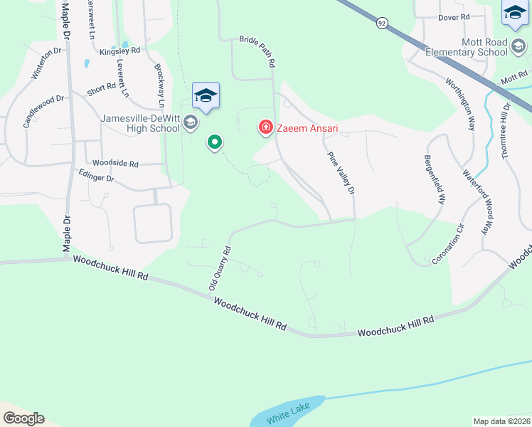 map of restaurants, bars, coffee shops, grocery stores, and more near 6937 Old Quarry Road in Fayetteville