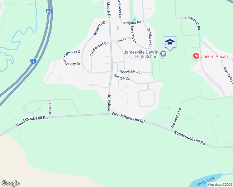 map of restaurants, bars, coffee shops, grocery stores, and more near 108 Woodberry Ln in Fayetteville
