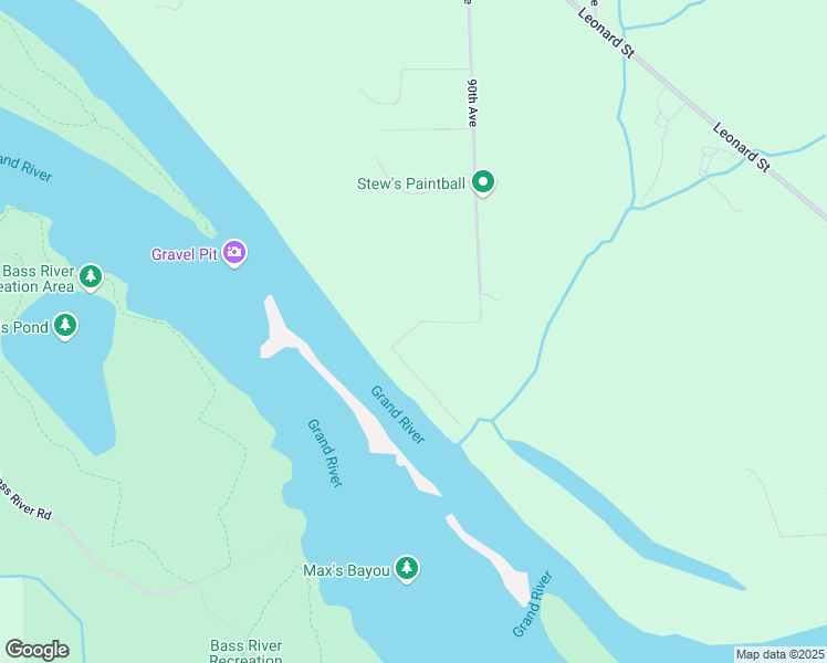 map of restaurants, bars, coffee shops, grocery stores, and more near 9000 Lake Forest Drive in Coopersville