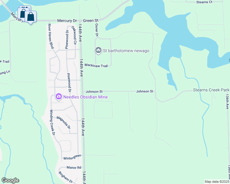 map of restaurants, bars, coffee shops, grocery stores, and more near 14241 Rockwood Lane in Grand Haven