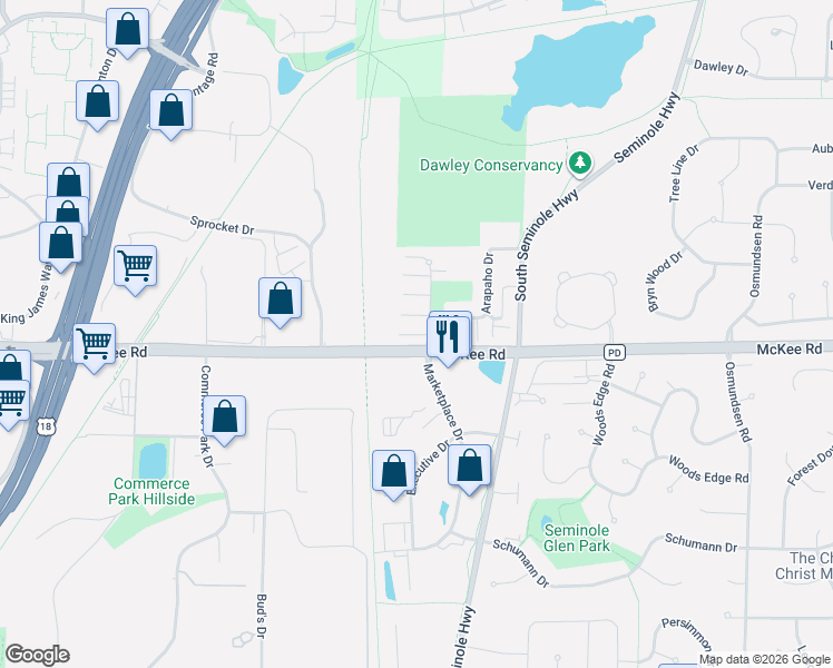map of restaurants, bars, coffee shops, grocery stores, and more near 6113 White Pine Way in Fitchburg