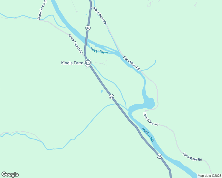 map of restaurants, bars, coffee shops, grocery stores, and more near 1086 Vermont 30 in Newfane