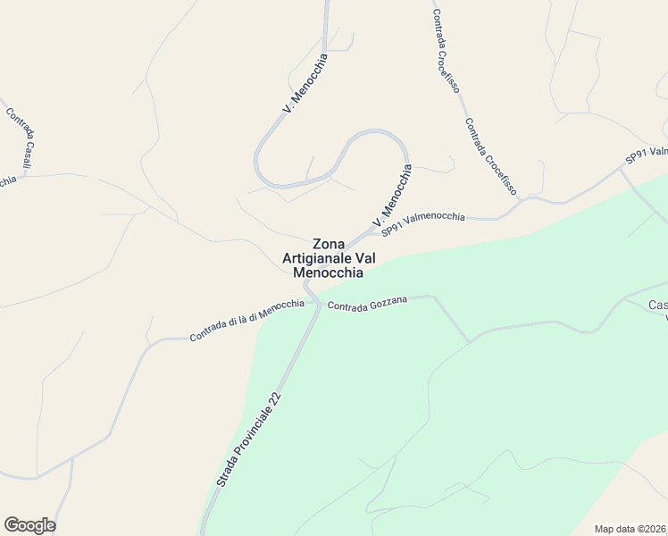 map of restaurants, bars, coffee shops, grocery stores, and more near 17 Via Valmenocchia in Zona Artigianale Val Menocchia