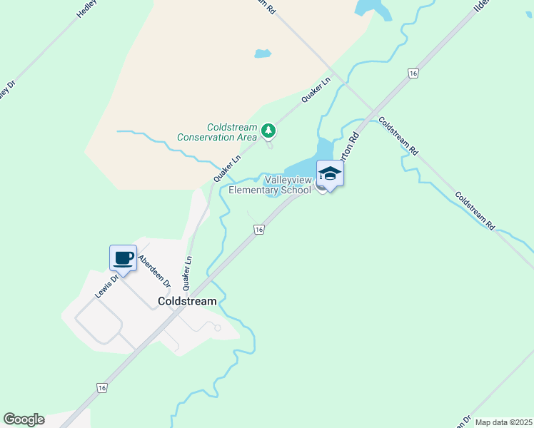 map of restaurants, bars, coffee shops, grocery stores, and more near 10278 Ilderton Road in Ilderton