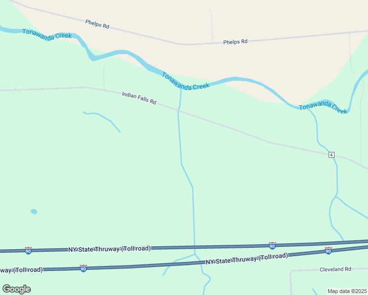 map of restaurants, bars, coffee shops, grocery stores, and more near 1688 Indian Falls Road in Corfu
