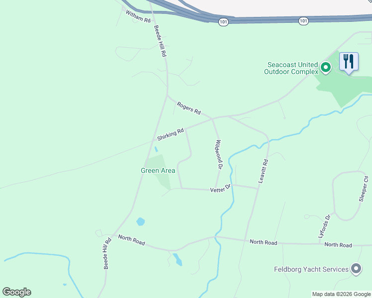map of restaurants, bars, coffee shops, grocery stores, and more near 46 Barrell Run Road in Fremont