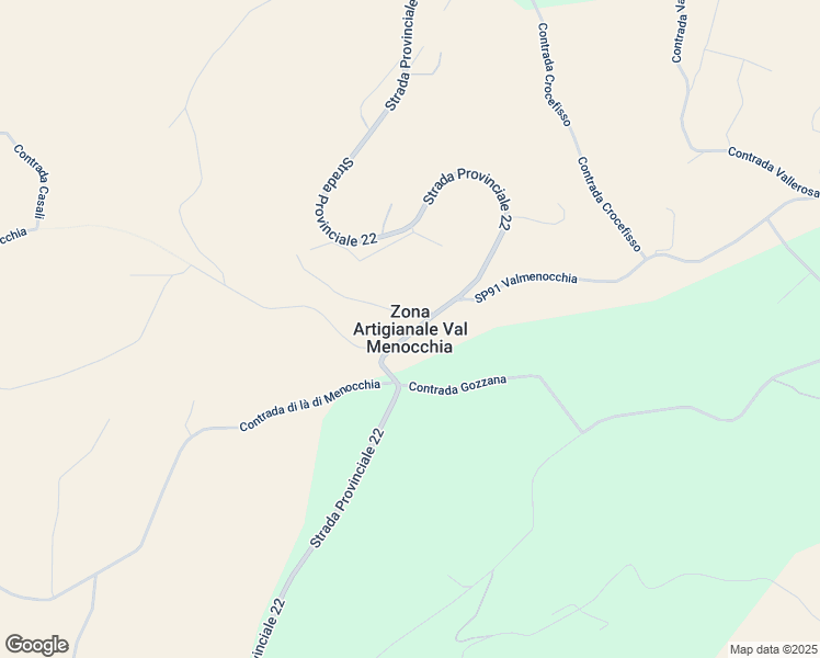 map of restaurants, bars, coffee shops, grocery stores, and more near in Zona Artigianale Val Menocchia