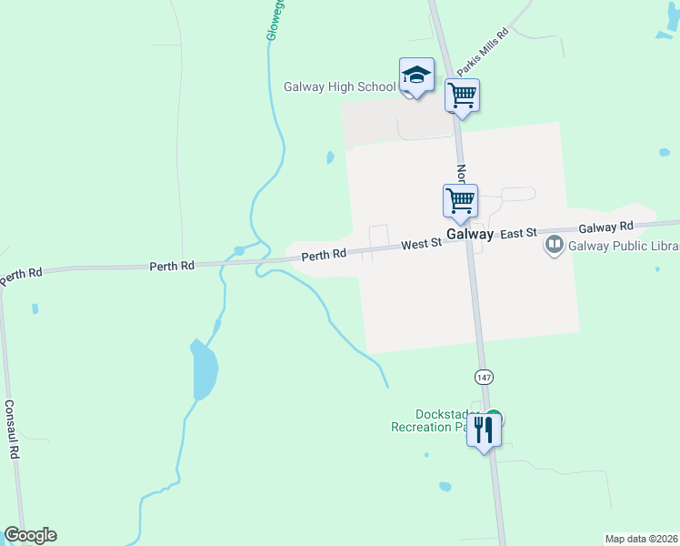 map of restaurants, bars, coffee shops, grocery stores, and more near 1974 Perth Road in Galway