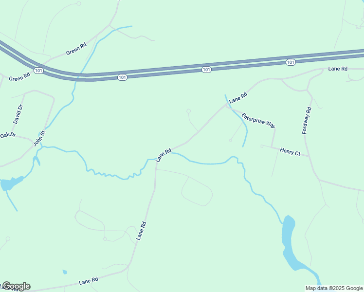 map of restaurants, bars, coffee shops, grocery stores, and more near 44 Lane Road in Raymond
