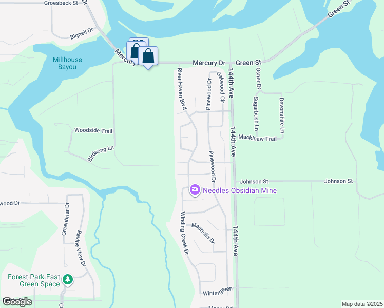 map of restaurants, bars, coffee shops, grocery stores, and more near 13594 Silverbrook Drive in Grand Haven