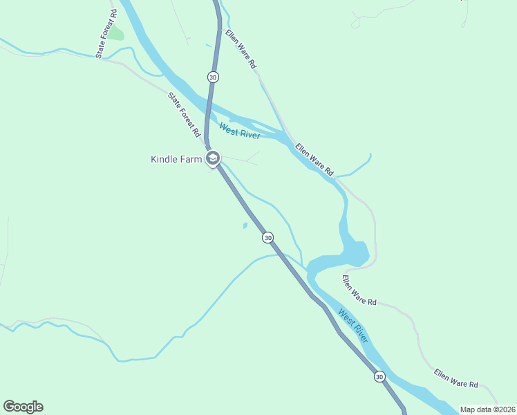 map of restaurants, bars, coffee shops, grocery stores, and more near 1086 Vermont 30 in Newfane