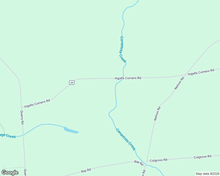 map of restaurants, bars, coffee shops, grocery stores, and more near 3168 Ingalls Corners Road in Canastota