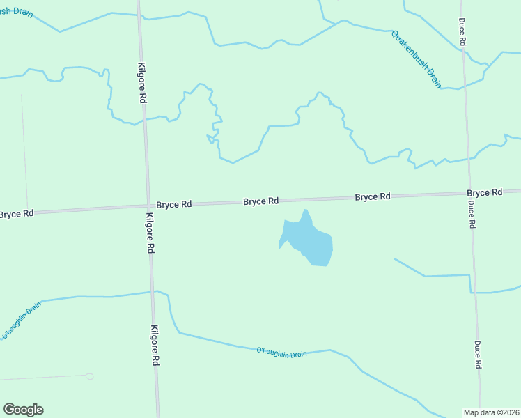 map of restaurants, bars, coffee shops, grocery stores, and more near 8817 Bryce Road in Township of Kenockee