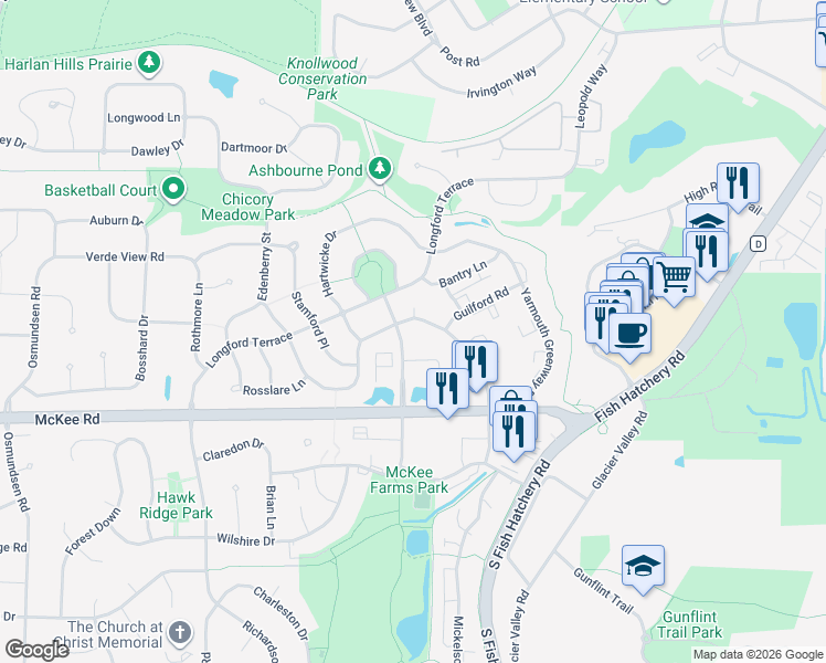 map of restaurants, bars, coffee shops, grocery stores, and more near 2984 Chapel Valley Road in Fitchburg